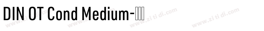 DIN OT Cond Medium字体转换